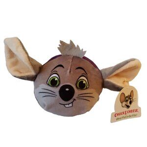Chuck E Cheese Plush Mouse Pizza Theater Rat Restaurant Advertising Prize Toy 7"